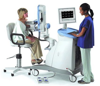 Image: A positron emission mammography (PEM) system (photo courtesy of Naviscan). Image: A positron emission mammography (PEM) system (photo courtesy of Naviscan).